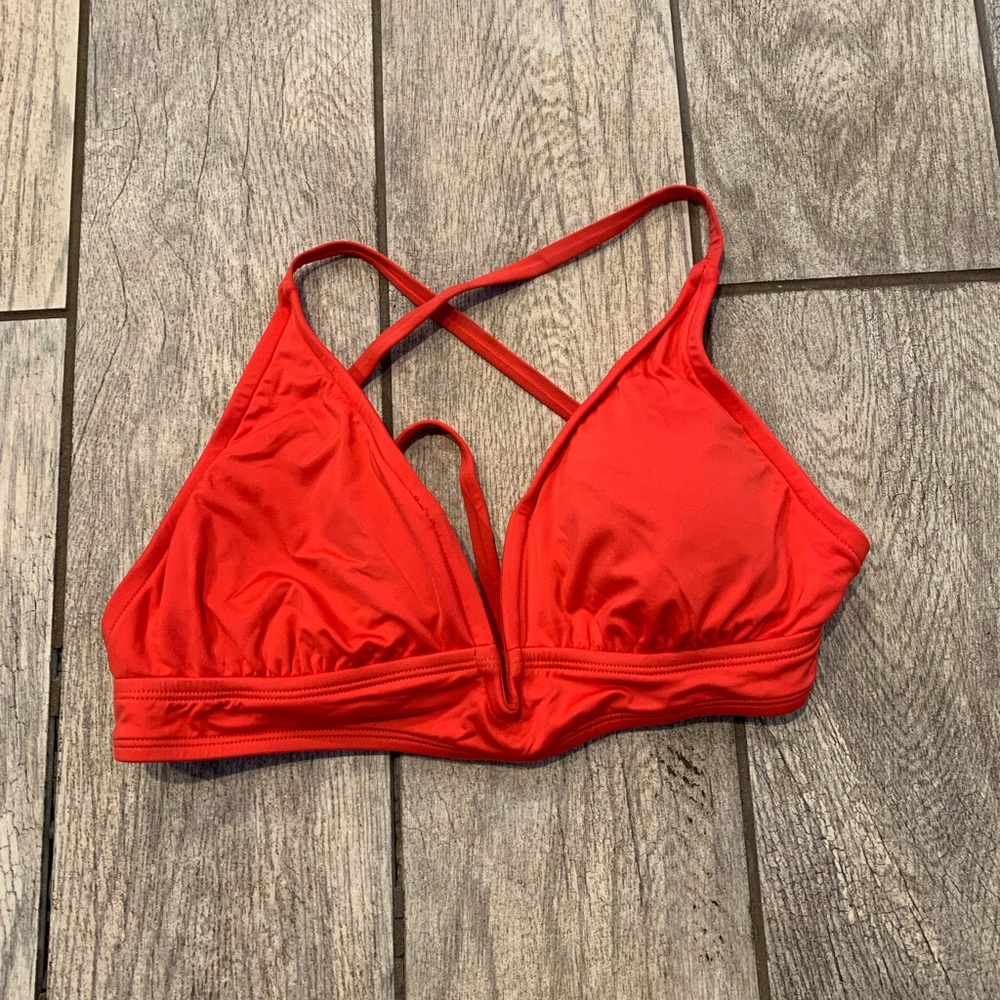 Red bikini top